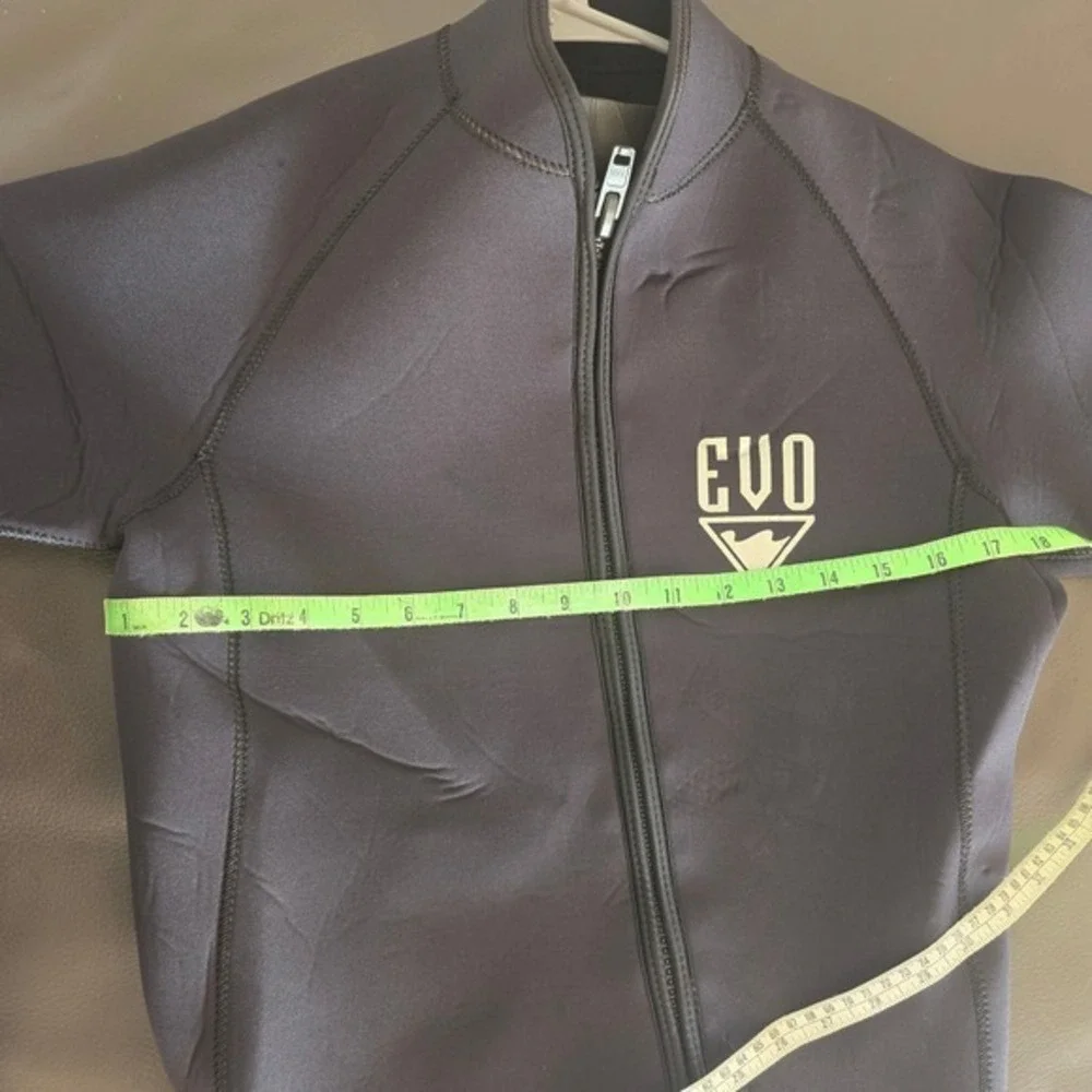 EVO 3mm Shorty Wetsuit Men's Size L Front Zip Water‎ Sports Diving Surfing